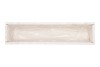 WOOD RECTANGLE WHITE 43X10X9CM