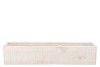 WOOD RECTANGLE WHITE 48X11X10CM NM