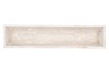 WOOD RECTANGLE WHITE 48X11X10CM NM