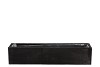 WOOD RECTANGLE BLACK 37X9X8CM