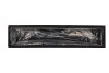 WOOD RECTANGLE BLACK 48X11X10CM