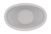 VINCI MATT GREY BOWL OVAL 24X17X12CM NM