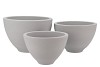 VINCI MATT GREY BOWL 23X15CM NM