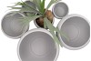 VINCI MATT GREY FLOWER POT 14X11CM NM