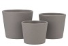 CERAMIC GREY STRUCTURE POT 11CM