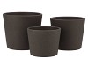 CERAMIC DARK GREY POT 11CM NM