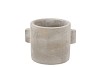 CONCRETE EARS GREY POT 11X8CM NM