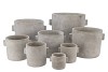 CONCRETE EARS GREY POT 11X8CM NM