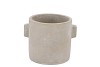 CONCRETE EARS GREY POT 13X11CM NM