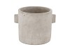 CONCRETE EARS GREY POT 19X15CM NM