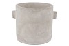 CONCRETE EARS GREY POT 27X23CM NM