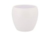 VINCI MATT WHITE FLOWER POT 14X13CM NM