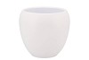 VINCI MATT WHITE FLOWER POT 17X15CM NM