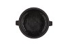 CONCRETE EARS BLACK POT 15X13CM