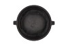 CONCRETE EARS BLACK POT 22X17CM
