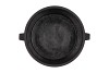 CONCRETE EARS BLACK POT 24X19CM