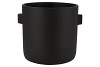 CONCRETE EARS BLACK POT 32X28CM NM