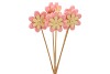PICK FLOWER PINK ON STICK P/6 50CM