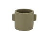 CONCRETE EARS ARMY GREEN POT 11X8CM