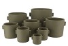 CONCRETE EARS ARMY GREEN POT 11X8CM