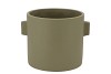 CONCRETE EARS ARMY GREEN POT 22X17CM NM