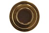 STAIRS GOLD SHINY VAAS 26X30CM