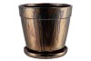 SIENNA POT+SCHOTEL METAL 26X24CM NM