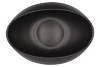 VINCI MATT BLACK BOWL OVAL 31X21X13CM NM