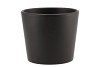 CERAMIC ANTHRACITE MATT POT 13X12CM
