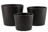 CERAMIC ANTHRACITE MATT POT 13X12CM