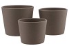 CERAMIC BROWN POT 11X9,5CM NM