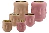 RUSHMORE SAND/PINK THEELICHT 15X15X18CM NM