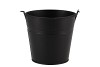 ZINC BASIC BLACK BUCKET 13X11,5CM