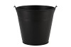 ZINC BASIC BLACK BUCKET 16X14,5CM