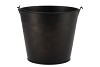 ZINC BASIC BLACK BUCKET 19X16CM NM
