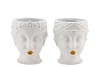 QUEEN POT WHITE 12X16CM ASS