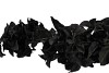 SILK DYE BLACK BOUGAINVILLE 106CM