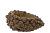 CONCRETE PINECONE BROWN OVAL 23X12X10CM