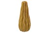IRON STONE YELLOW GLAZED VASE 15X36CM NM