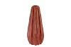 IRON STONE RED GLAZED VASE 13X30CM NM