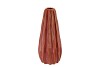 IRON STONE RED GLAZED VASE 13X30CM NM