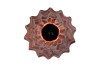 IRON STONE RED GLAZED VASE 15X36CM NM