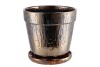 SIENNA POT+SCHOTEL METAL 23X21CM NM