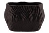 MULTAN BLACK POT OVAL 27,5X17,5X18,5CM