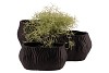 MULTAN BLACK POT OVAL 27,5X17,5X18,5CM