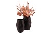 MULTAN BLACK VASE 16X24,5CM