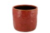IRON STONE RED GLAZED POT 16X15CM