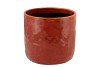 IRON STONE RED GLAZED POT 19X17CM