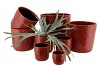 IRON STONE RED GLAZED POT 19X17CM