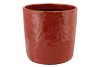 IRON STONE RED GLAZED POT 24X23CM